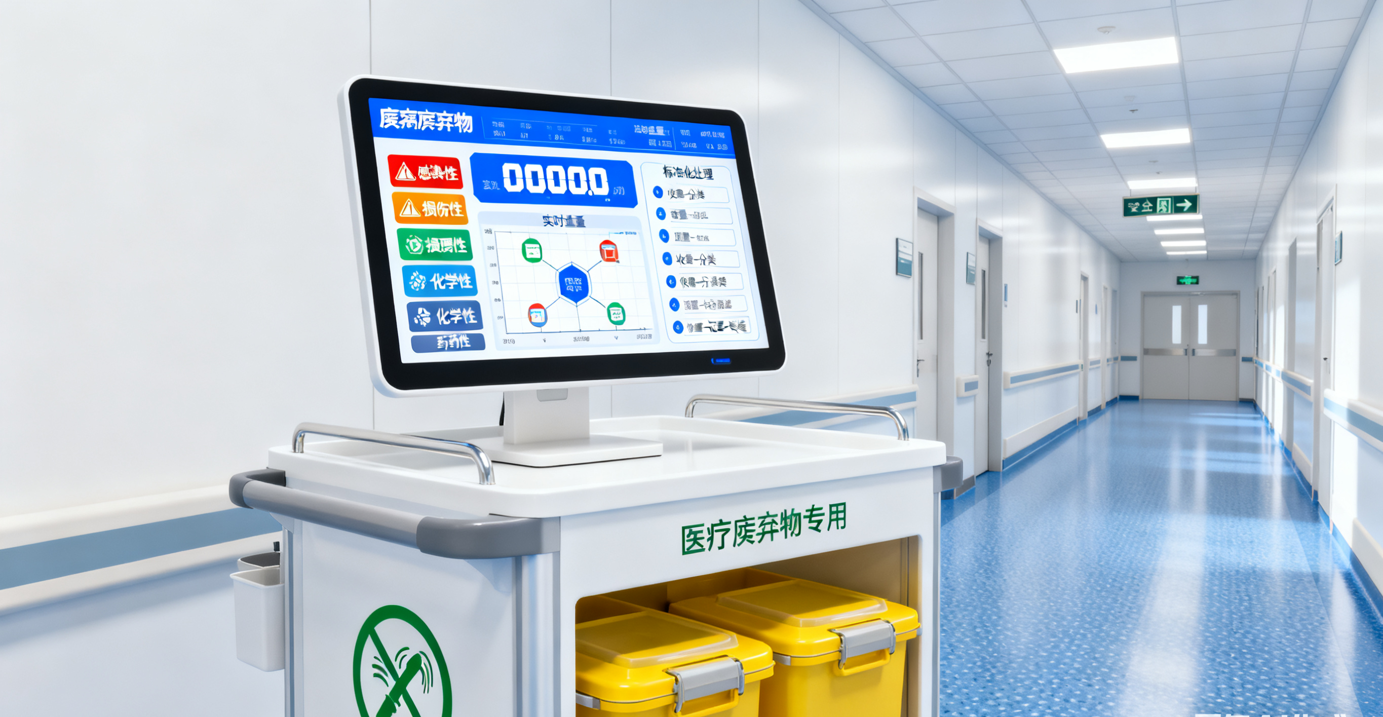 工控顯示器在醫(yī)療廢棄物推車中的應(yīng)用