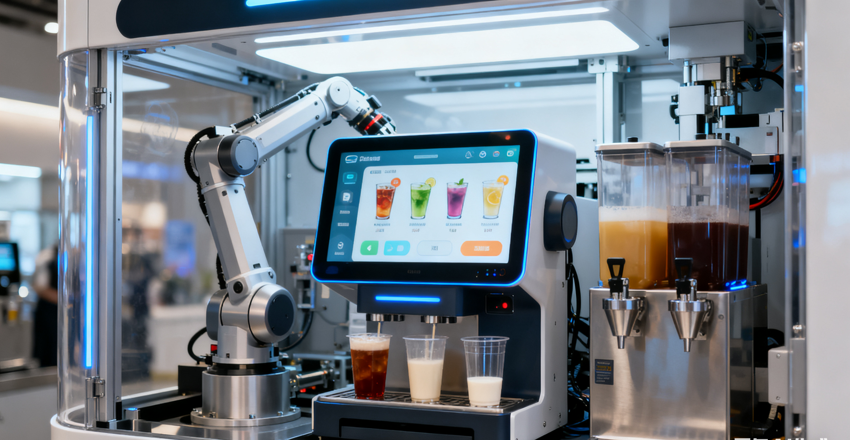 工業(yè)一體機(jī)在自助飲品機(jī)器人中的應(yīng)用